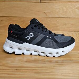 On Cloud Cloudrunner 2 Sneakers Eclipse Black White Running Shoe Sneaker
